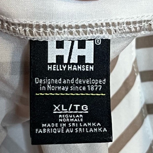 Helly Hansen Striped Short Sleeve Cris’s-Cross Back Top | Size XL - Picture 5 of 6